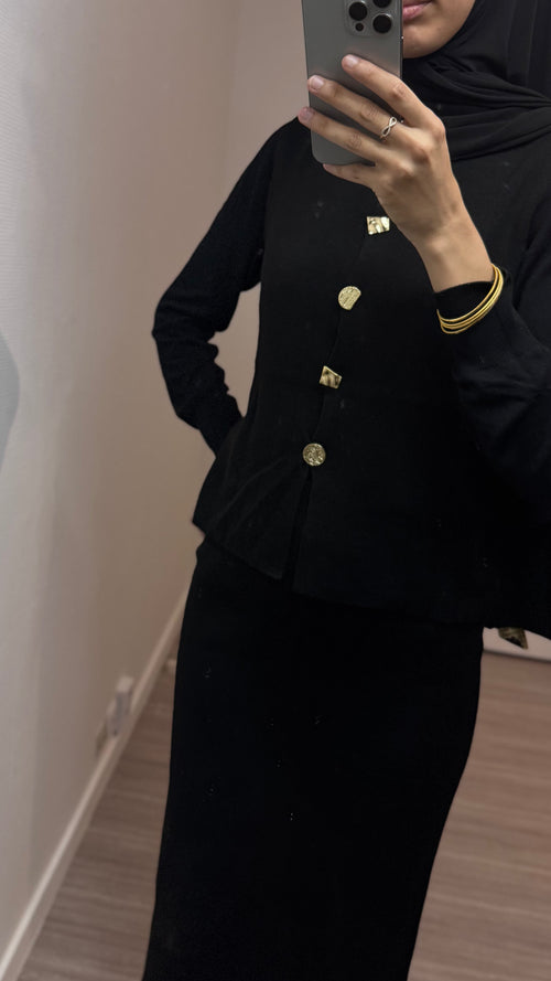 Ensemble (gilet sans manche + jupe)