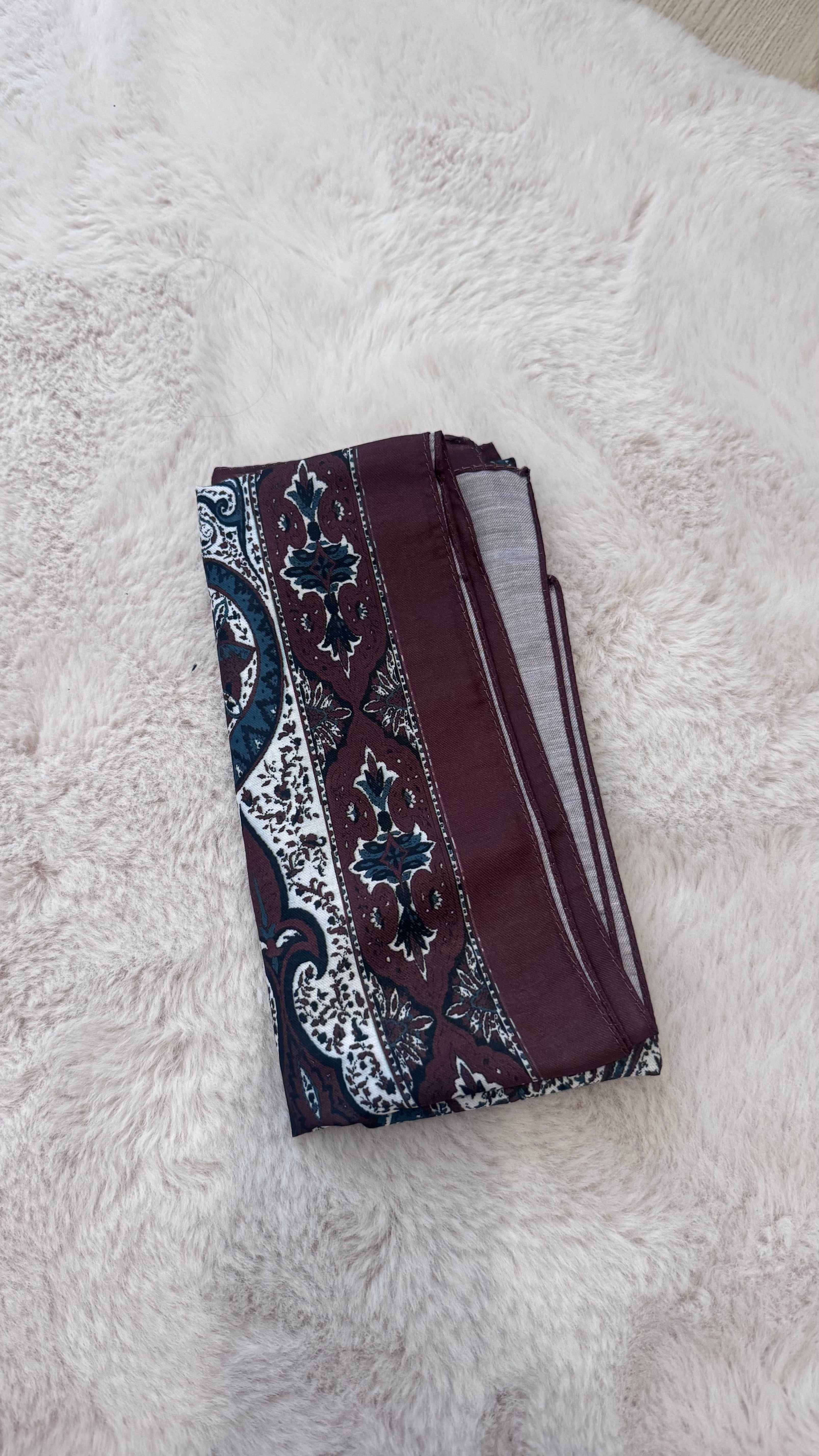 Hijab Marron/Vert