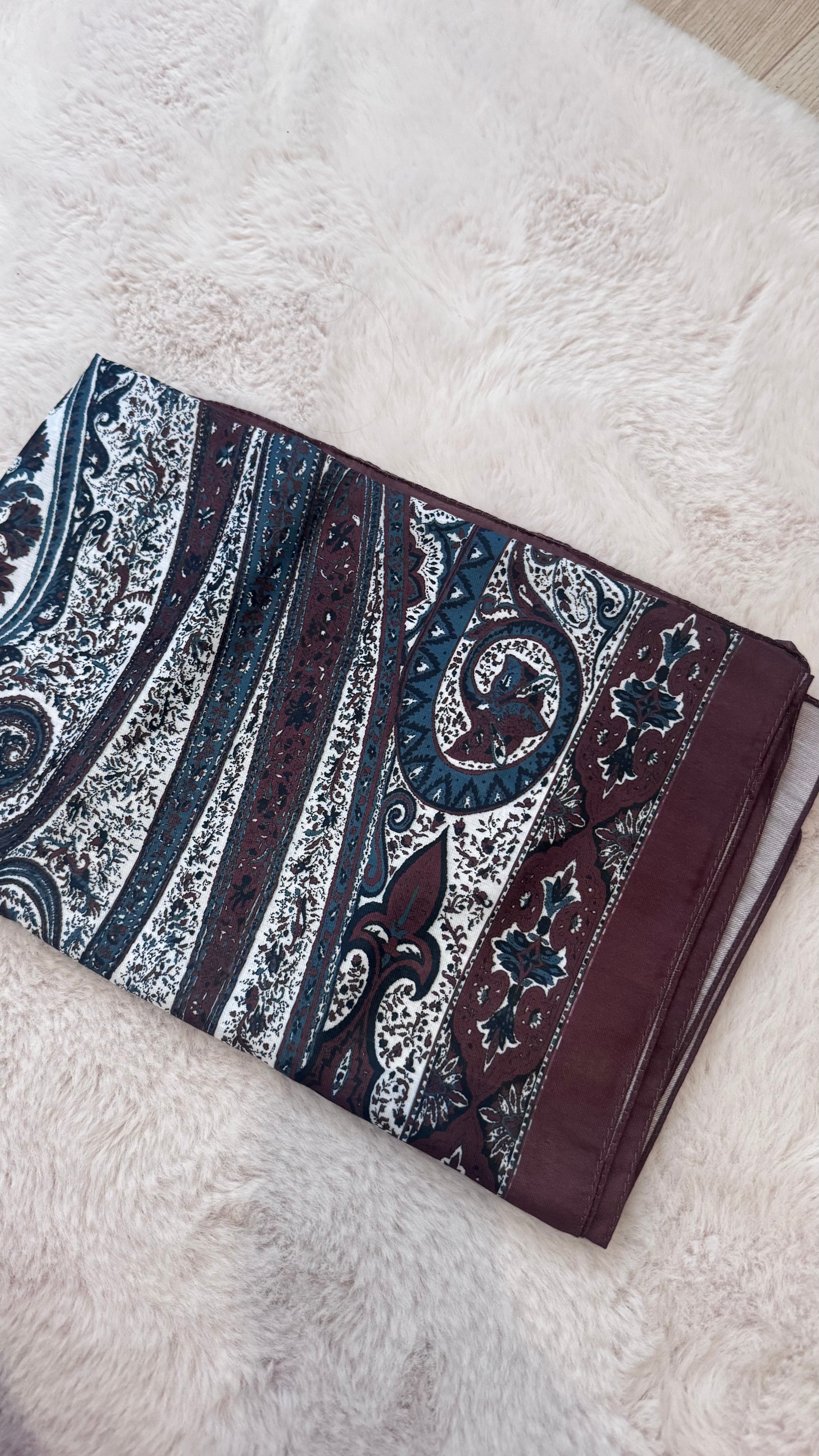 Hijab Marron/Vert